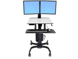 Ergotron WorkFit C Dual Steh-/Sitz-Tisch, höhenverstellbar