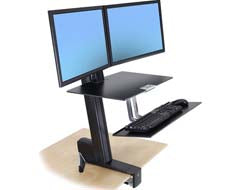 Ergotron WorkFit-S Wandhalterung – Schwarz