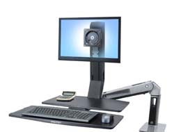 Ergotron WorkFit-A II LD 5IN – Monitorhalterung, Lift, Arbeitsfläche