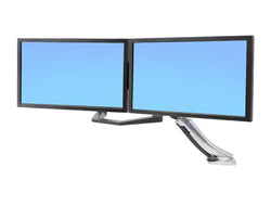 Ergotron Monitorhalterung, Dual, bis 26", VESA 75 × 75/100 × 100 mm, 16,3 kg, inkl. Griff