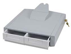 Ergotron Schrank – 45,7 × 45,7 × 24,2 cm, grau, weiss