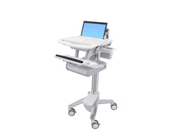 Ergotron StyleView – Laptop-Computerwagen, 2 Schubladen, höhenverstellbar, bis 17,3"