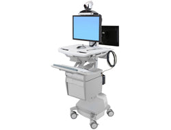 Ergotron StyleView SV44-57T1-C – Dual-Monitor-Wagen – für Monitore bis 24" – Traglast 17,7 kg