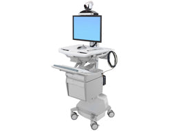 Ergotron StyleView SV44-53T1-C – Monitorwagen – für Monitore bis 24" – Höhenverstellung 43 cm, mit Tastaturablage