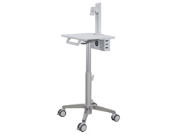 Ergotron StyleView – Monitorwagen für Monitore bis 24", höhenverstellbar 76,8–117,5 cm, weiss