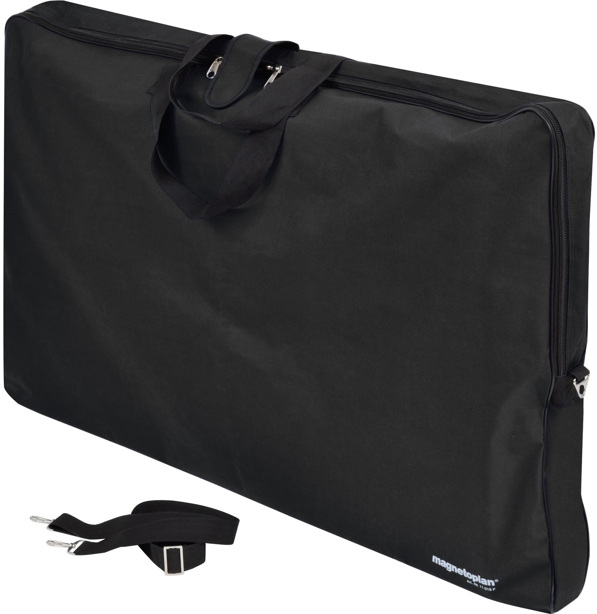 Magnetoplan Tragetasche für Flipcharts, mit Reissverschluss und Trageriemen – 115 × 75 cm, schwarz