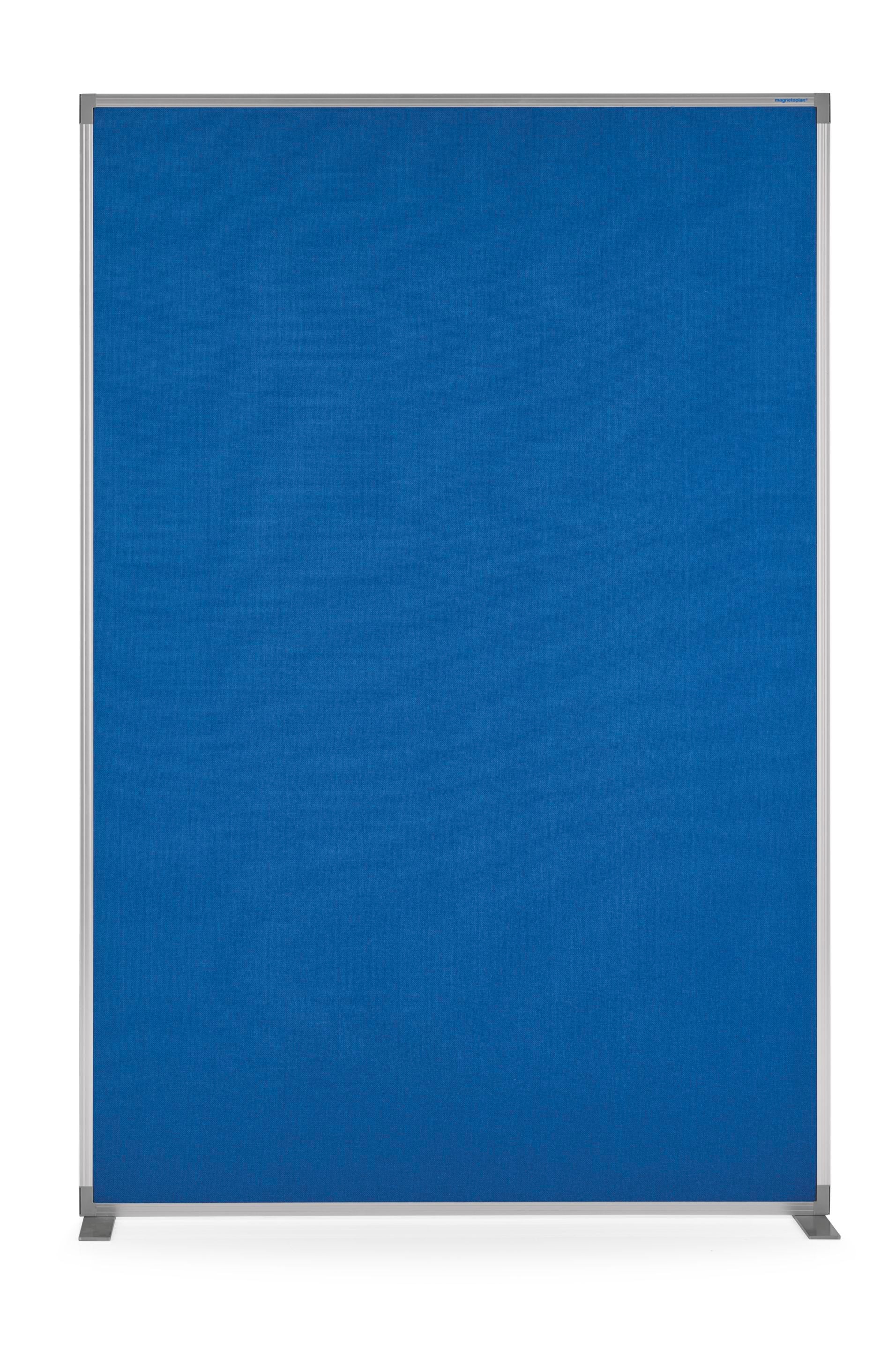 Magnetoplan Stellwand – 1'250 × 1'800 mm, Filz, Blau, mit Standfüssen, doppelseitig