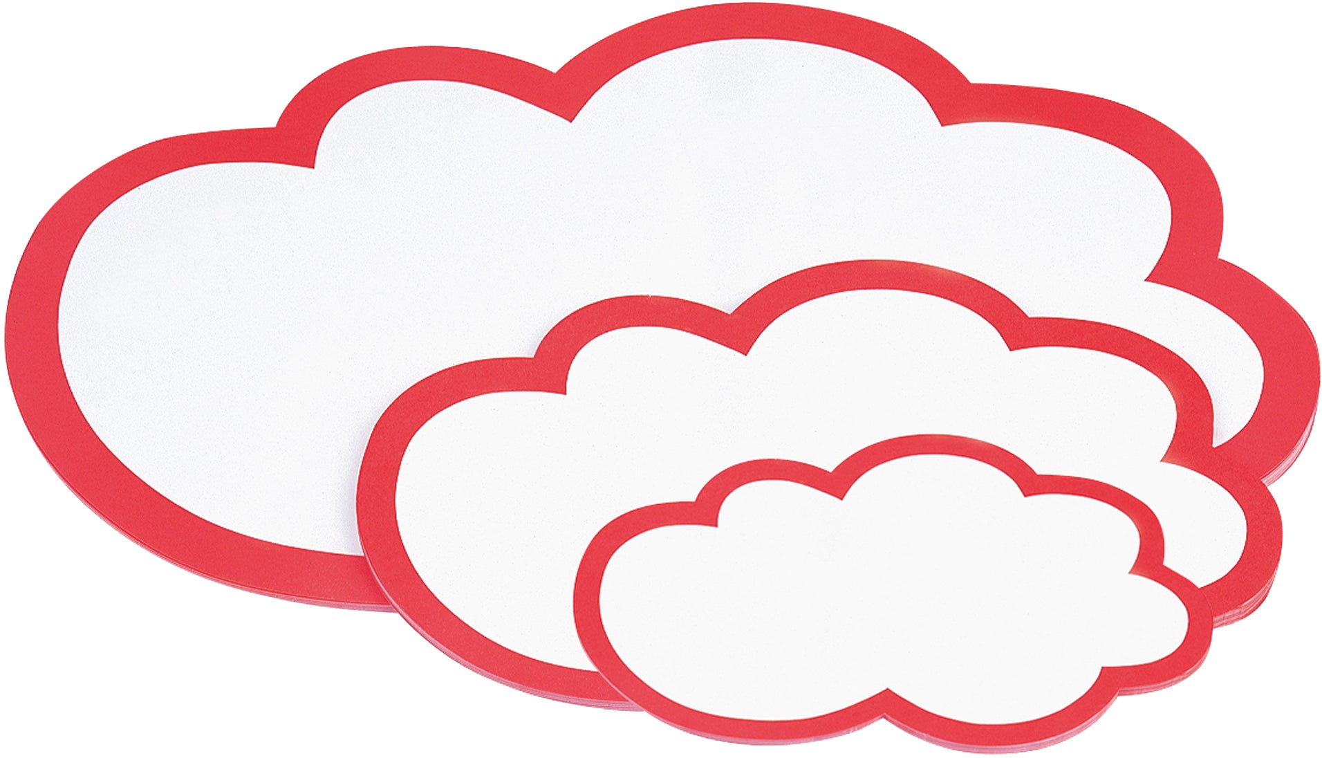 Magnetoplan 111152002 Moderationskarten Wolke – 14,1 × 22,9 cm, 20 Stk.