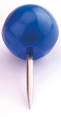 Magnetoplan Pinnnadeln – 100 Stück, Blau
