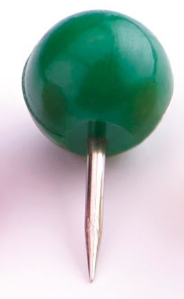 Magnetoplan Pinnnadeln – Ø 6 mm, L 17 mm – grün