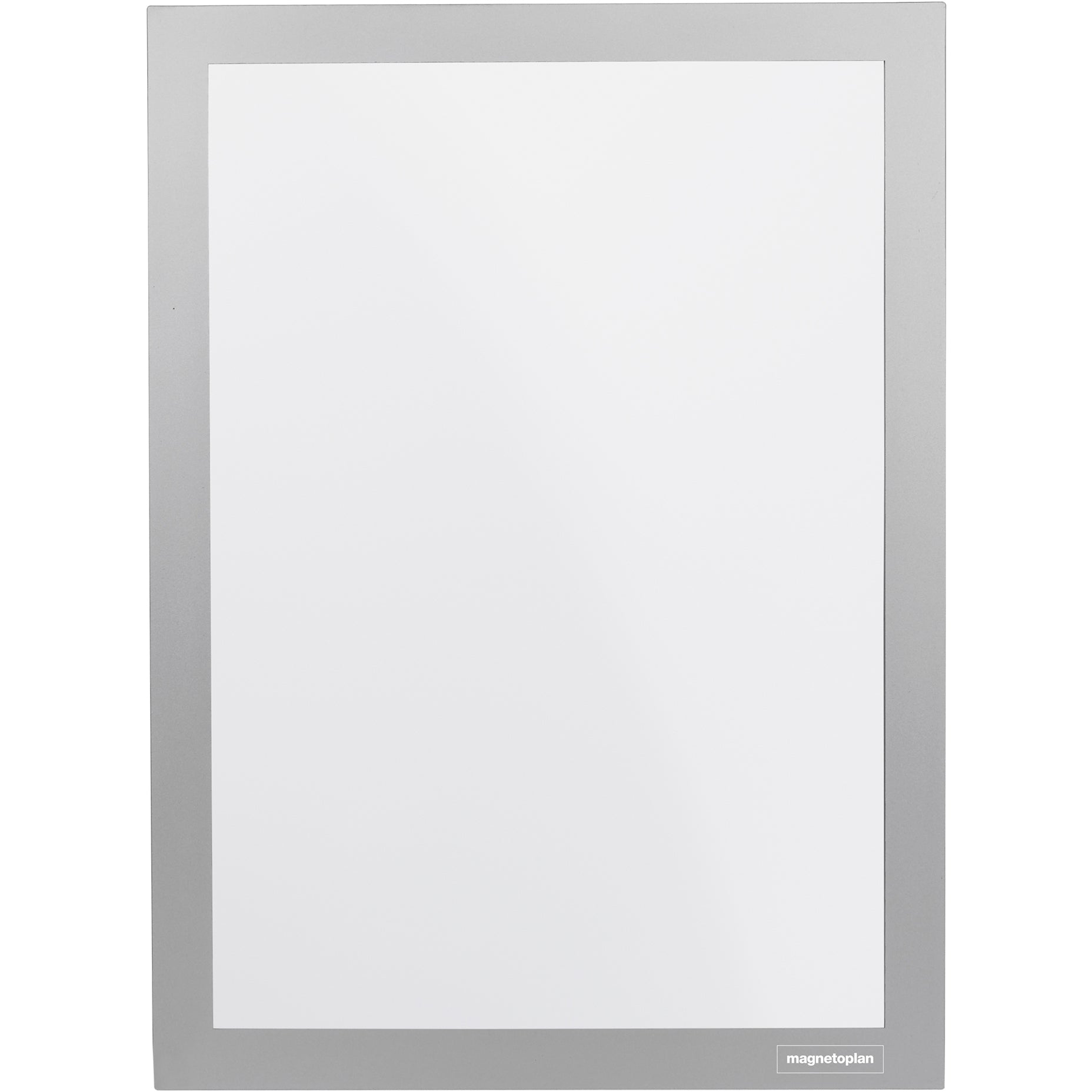 Magnetoplan Selbstklebender Info-Rahmen – DIN A4 – Silber – 2er Pack