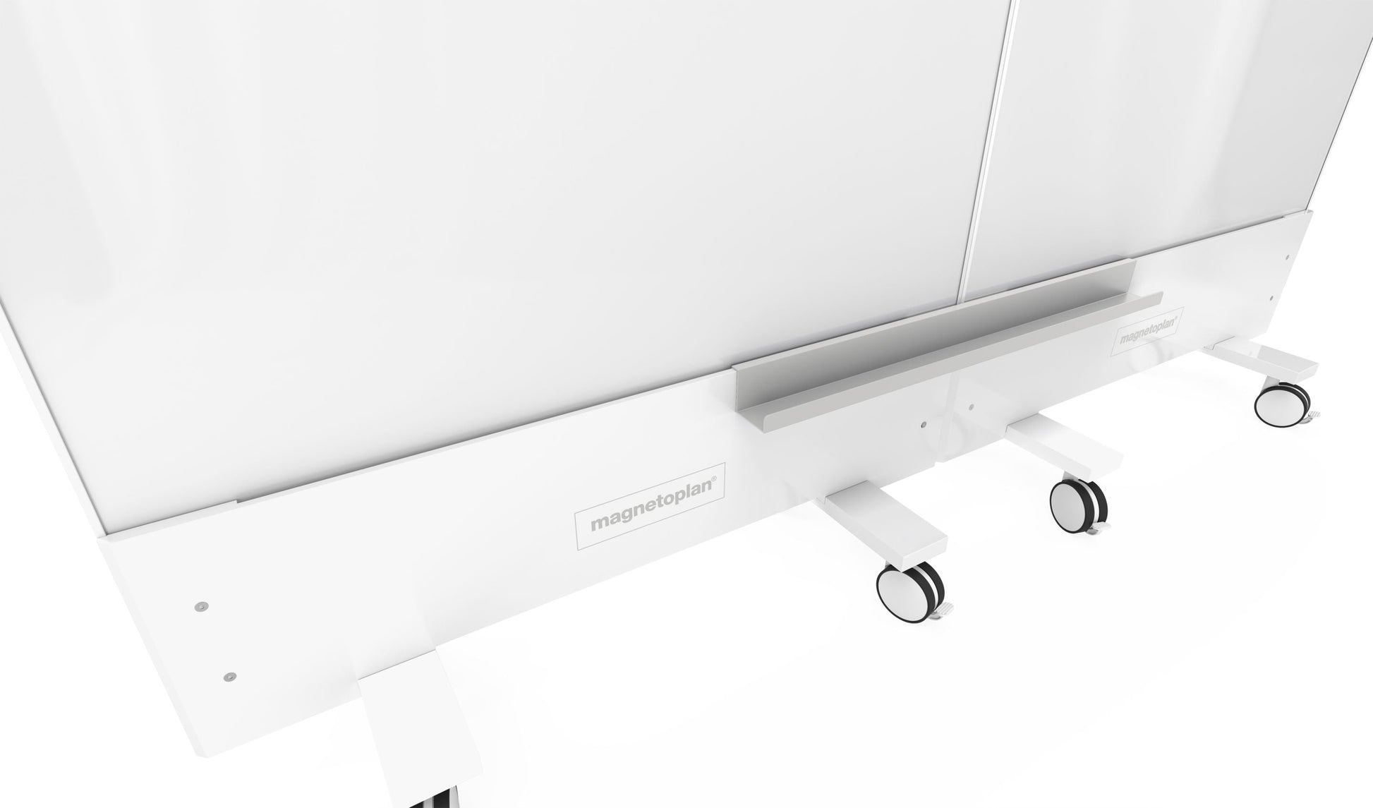 Magnetoplan Ablageleiste Infinity Wall – lichtgrau, 820 × 130 × 100 mm