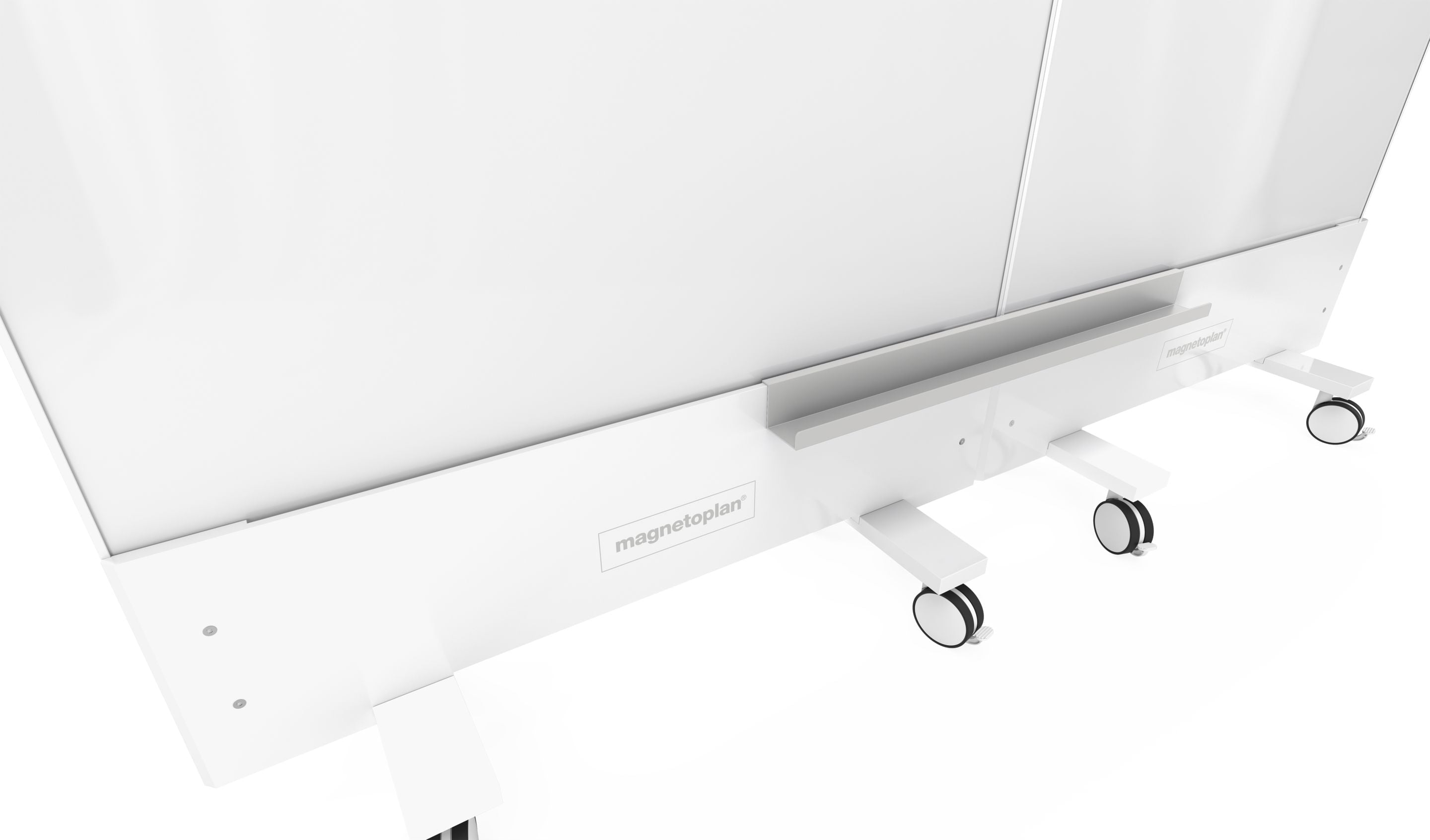Magnetoplan Ablageleiste Infinity Wall – lichtgrau, 820 × 130 × 100 mm