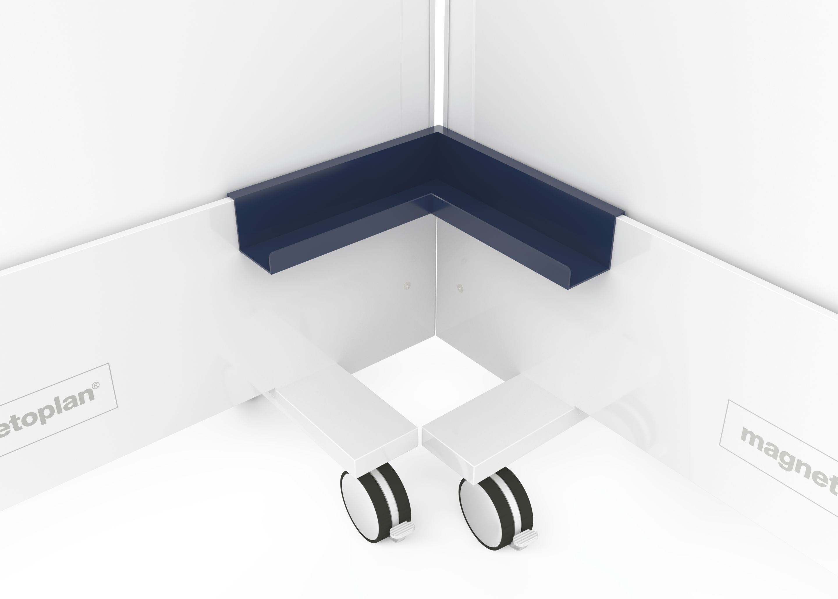 Magnetoplan Eckablageschale – Kobaltblau