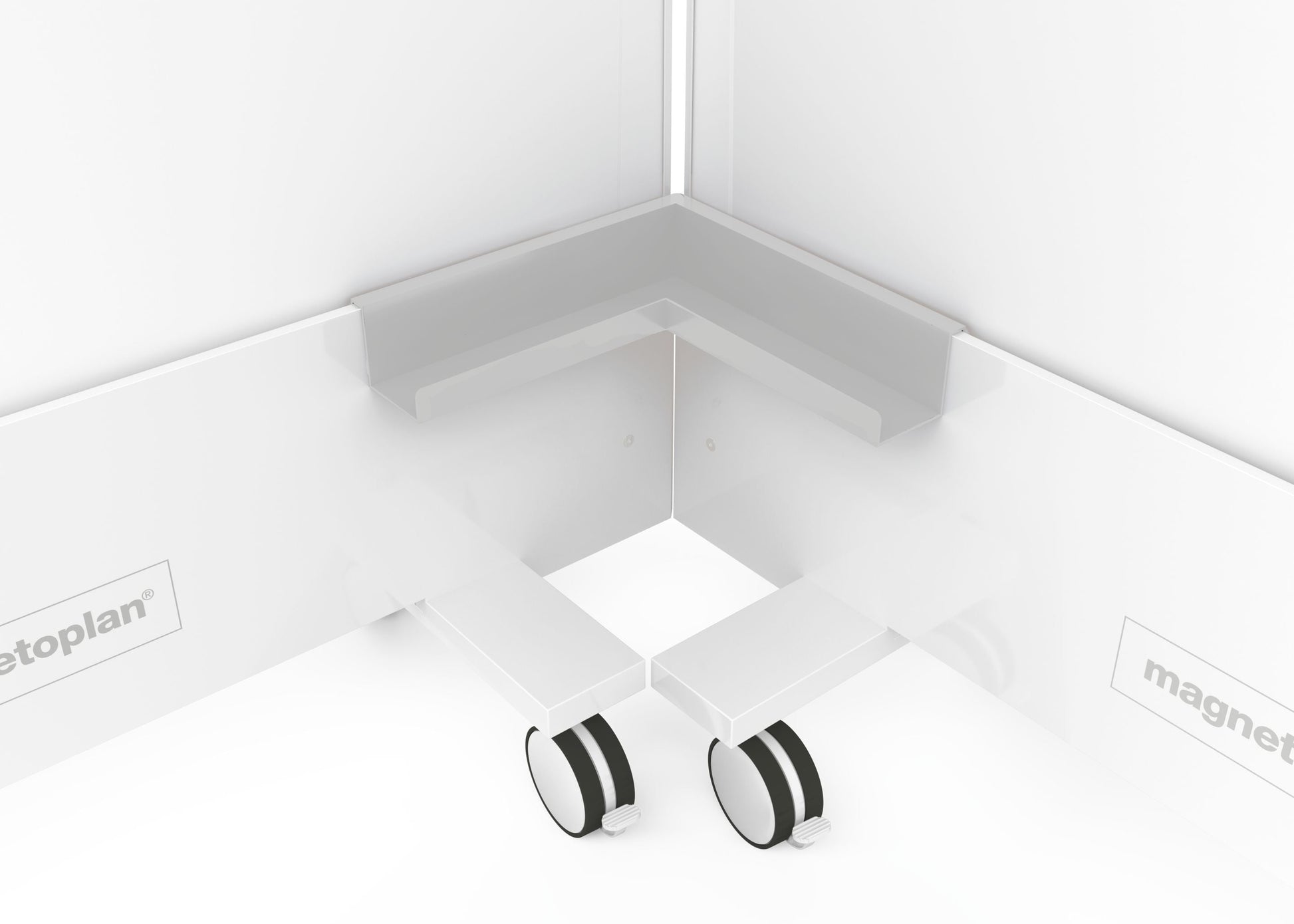 Magnetoplan Eckablageschale Infinity Wall – Lichtgrau