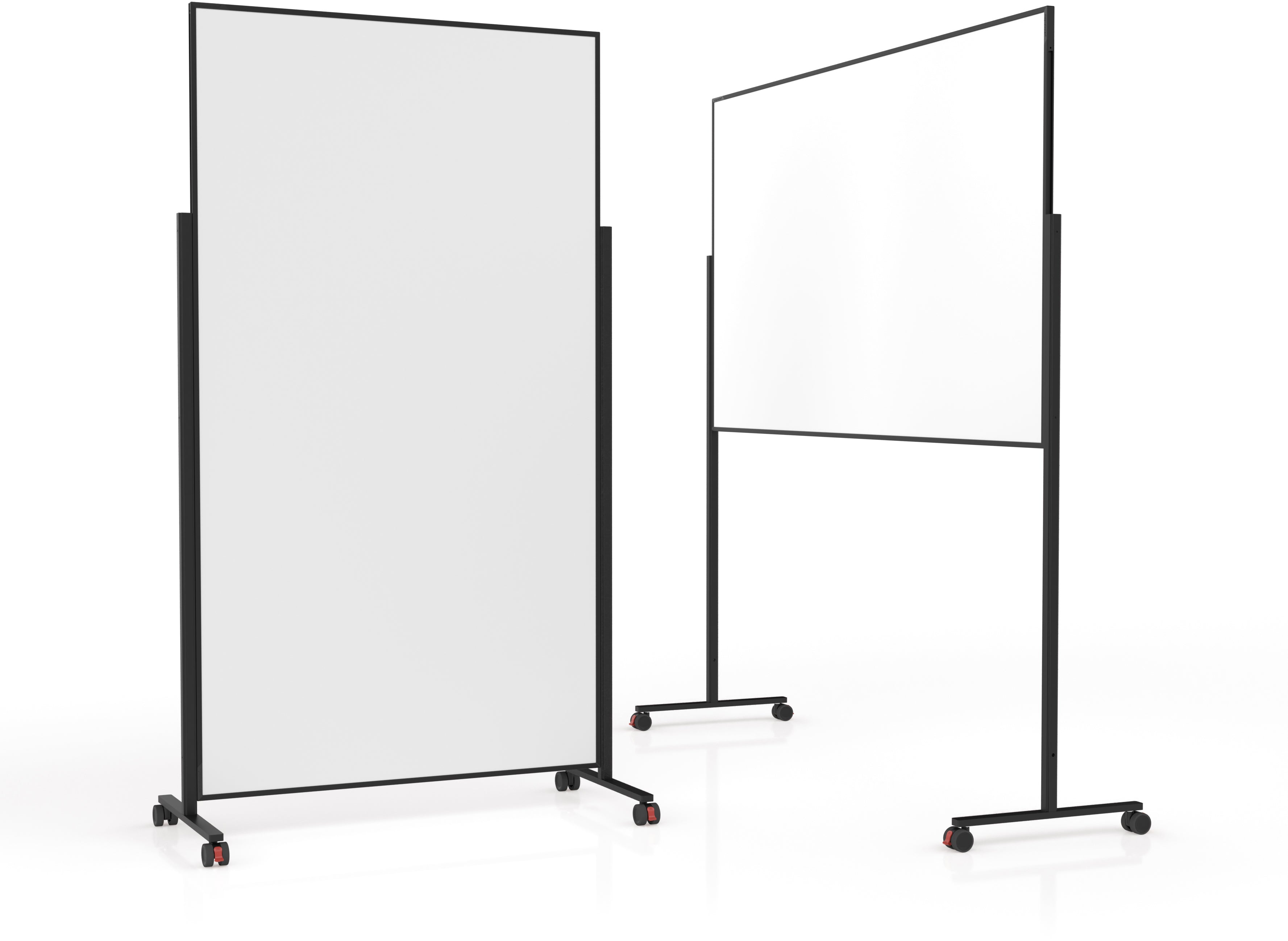 Magnetoplan Mobiles Whiteboard – Stahl, magnetisch, beidseitig – 105 × 184 cm
