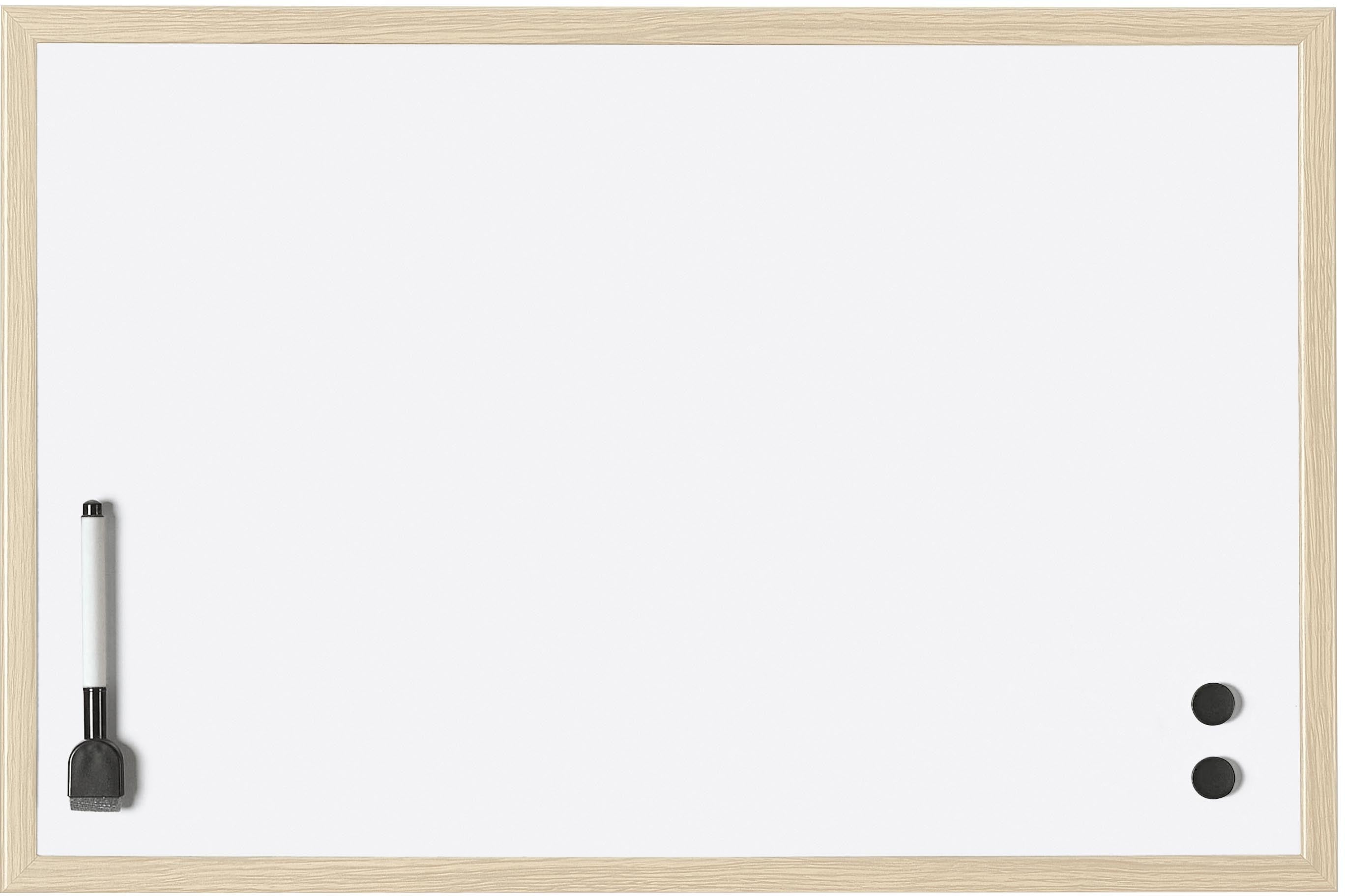 Magnetoplan Whiteboard – Stahl, magnetisch – 80 × 60,5 cm
