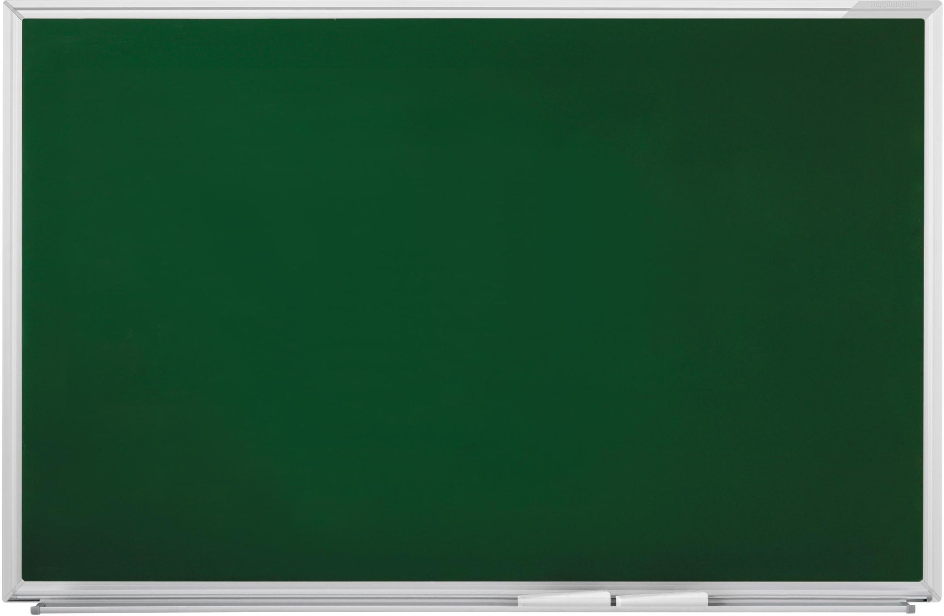 Magnetoplan Kreidetafel – 600 × 450 mm – Aluminiumrahmen, grün – magnethaftend, für Kreide & Kreidemarker