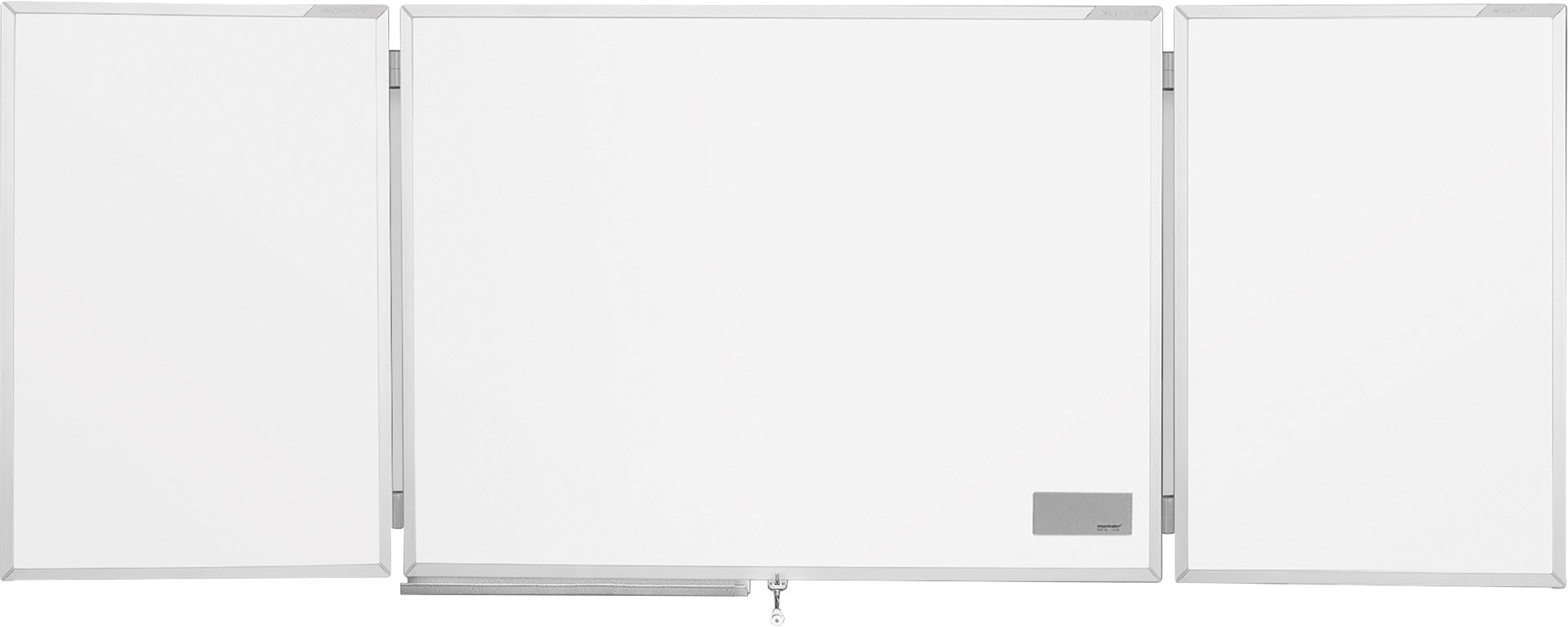Magnetoplan Ferroscript Whiteboard-Set – Emaille, magnetisch – 150 × 100 cm, 3-teilig