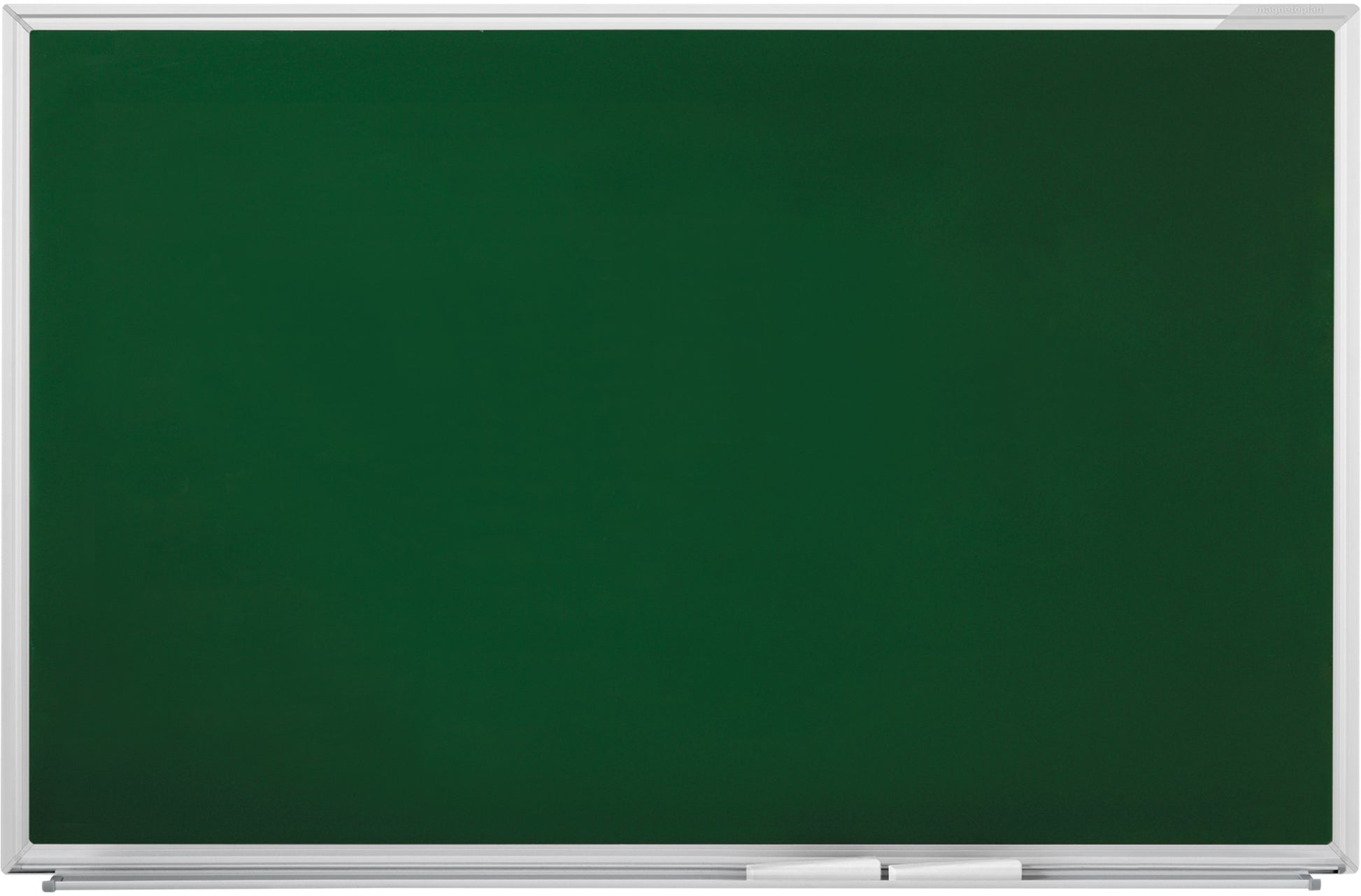 Magnetoplan Kreidetafel SP – 1500 × 1200 mm – lackierter Stahl, Aluminiumrahmen, grün – magnethaftend