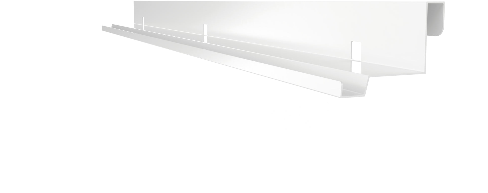 Magnetoplan Wandablage – weiss – 120 × 11 × 8,2 cm