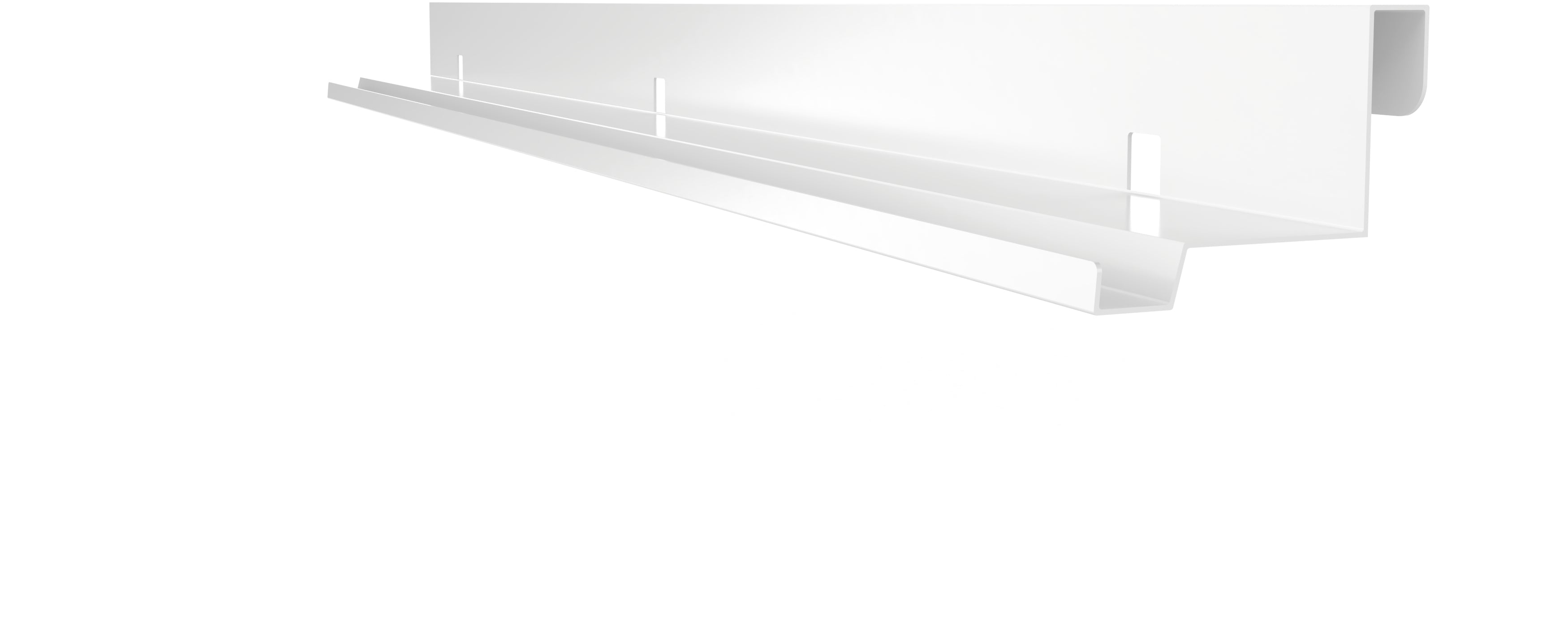 Magnetoplan Wandablage – weiss – 120 × 11 × 8,2 cm