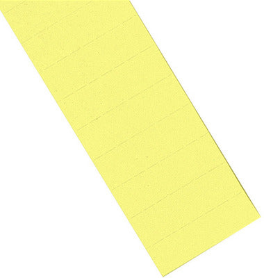 Magnetoplan Ferrocard Haftetiketten – rechteckig 60 × 15 mm, magnetisch, gelb, für Plantafeln