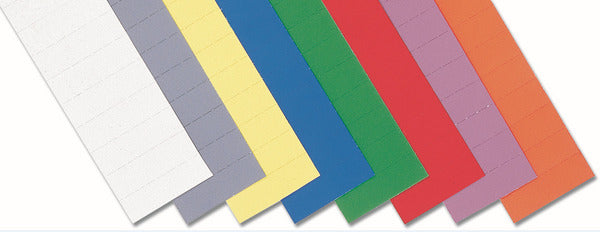 Magnetoplan Ferrocard Etiketten – magnetisch, beidseitig – 40 × 15 mm – assortiert – 138 Stück
