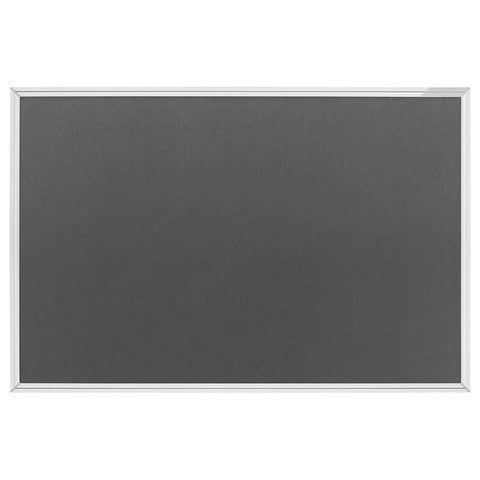 Magnetoplan Filztafel SP 1415001 – 163 × 109 cm – grau, Alurahmen