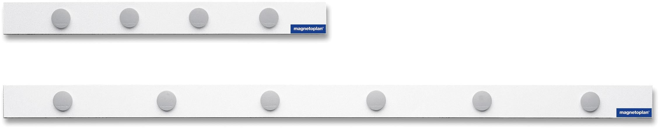 Magnetoplan Magnetschiene – selbstklebend, mit 4 Magneten – 500×50 mm