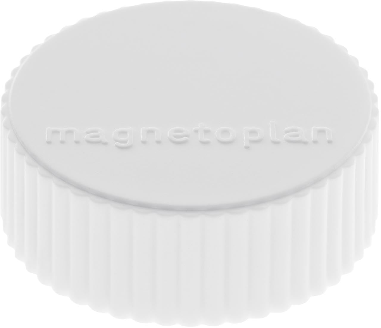 Magnetoplan Tafelmagnete – Ø 34 mm – 4 Stk. – weiss