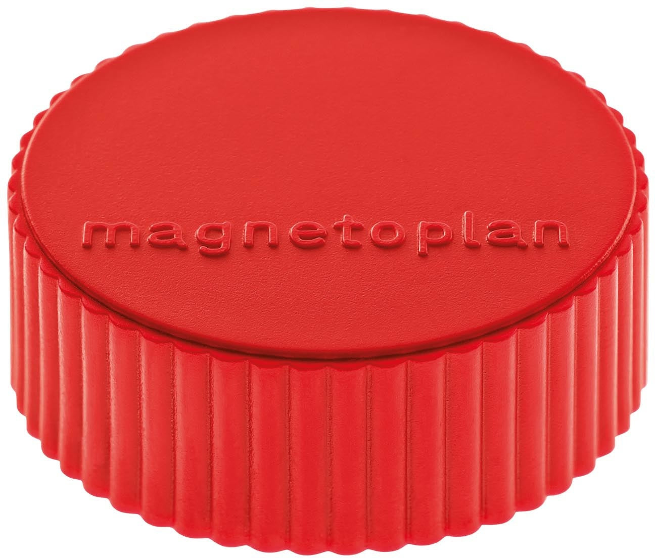 Magnetoplan Tafelmagnete – Ø 34 mm, 4 Stk., rot