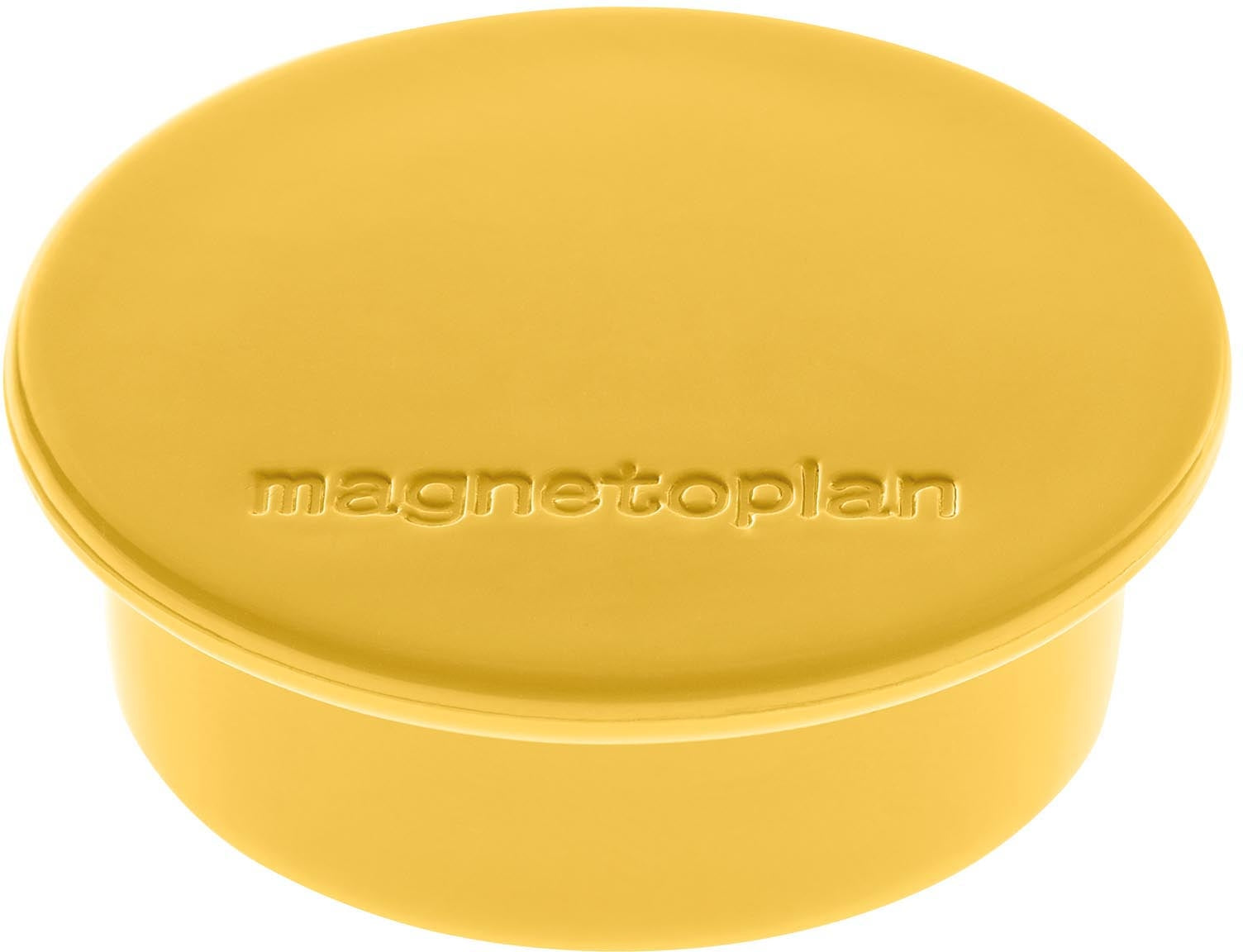Magnetoplan Tafelmagnete – Ø 40 mm – 10 Stk. – gelb