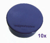 Magnetoplan Tafelmagnete – Ø 40 mm, 10 Stk., dunkelblau