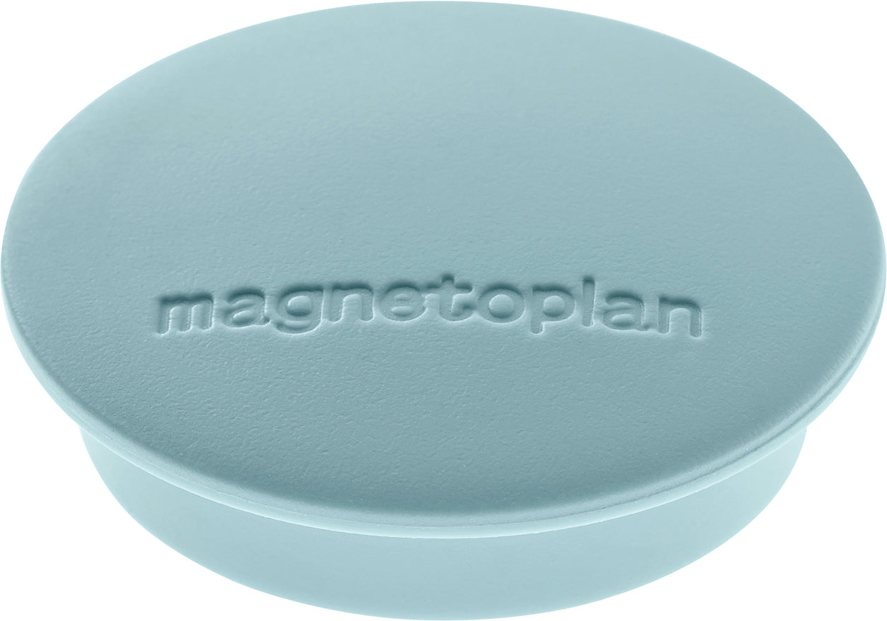 Magnetoplan Tafelmagnete Discofix Junior – Ø 34 mm, blau, Ferrit, Kunststoff