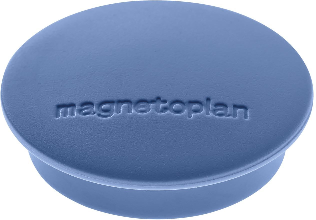 Magnetoplan Tafelmagnete – Ø 34 mm – 10 Stk. – dunkelblau
