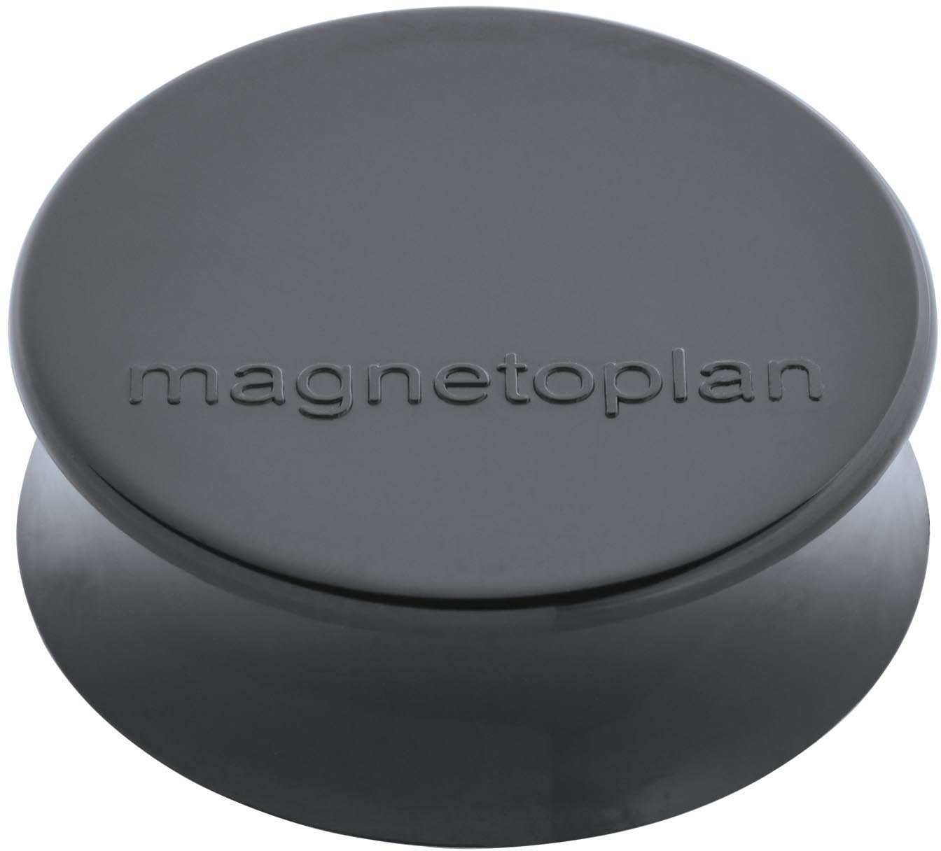 Magnetoplan Ergo Tafelmagnete Gross – Ø 34 mm, felsgrau, Ferrit/Kunststoff, 10 Stk.