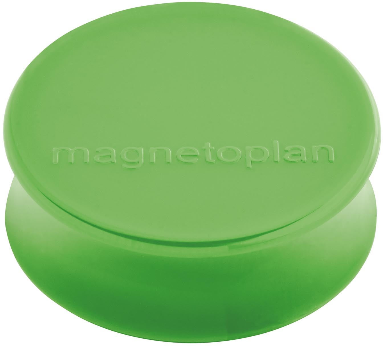 Magnetoplan Tafelmagnete – 10 Stk., Maigrün