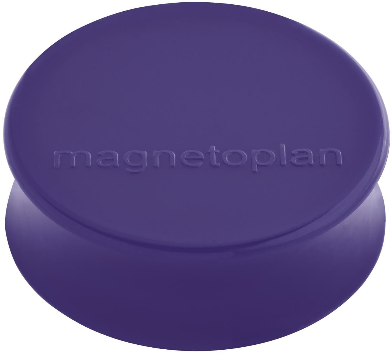 Magnetoplan Tafelmagnete – Ø 34 mm – 10 Stk., violett
