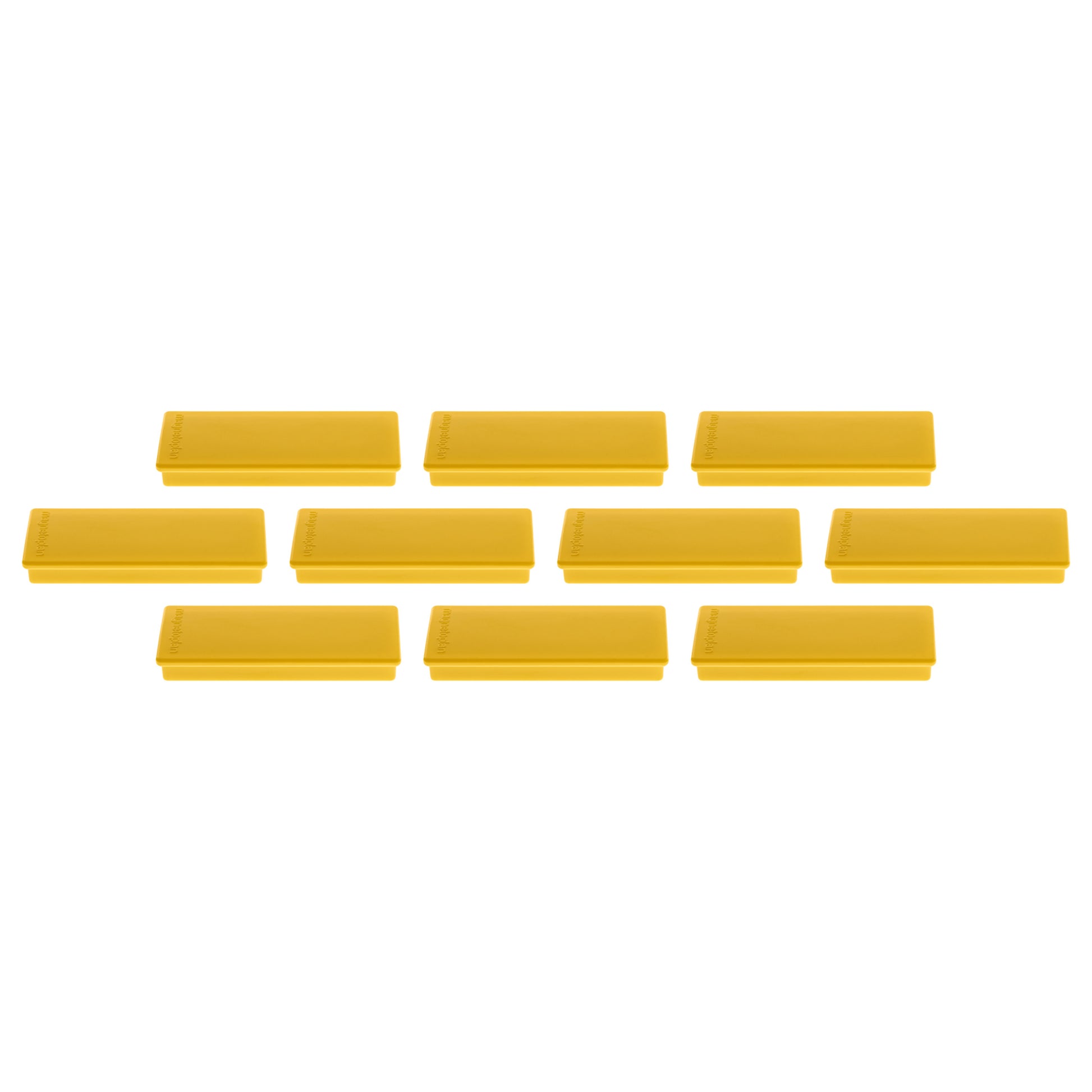 Magnetoplan Tafelmagnete – 10 Stk., gelb