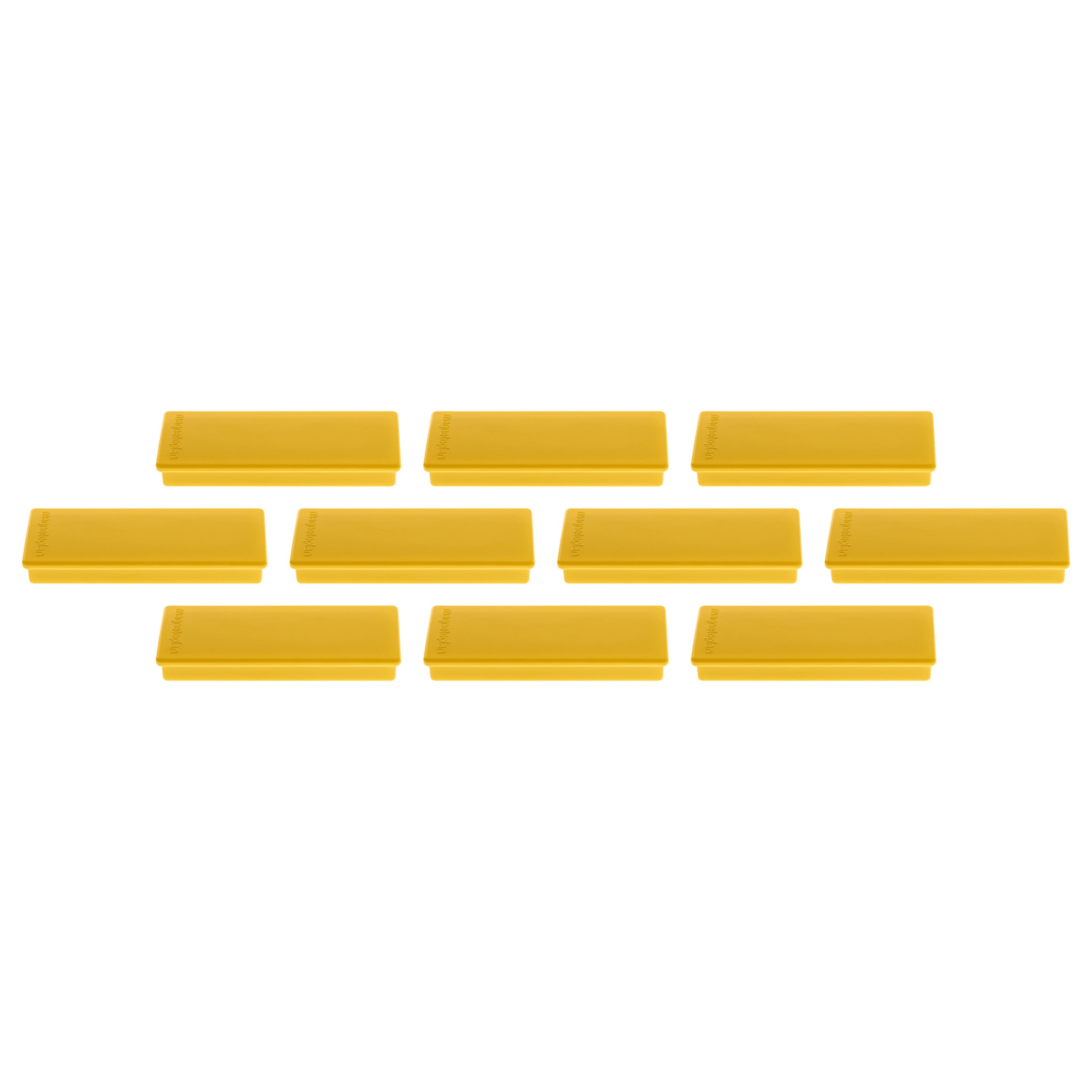 Magnetoplan Tafelmagnete – 10 Stk., gelb