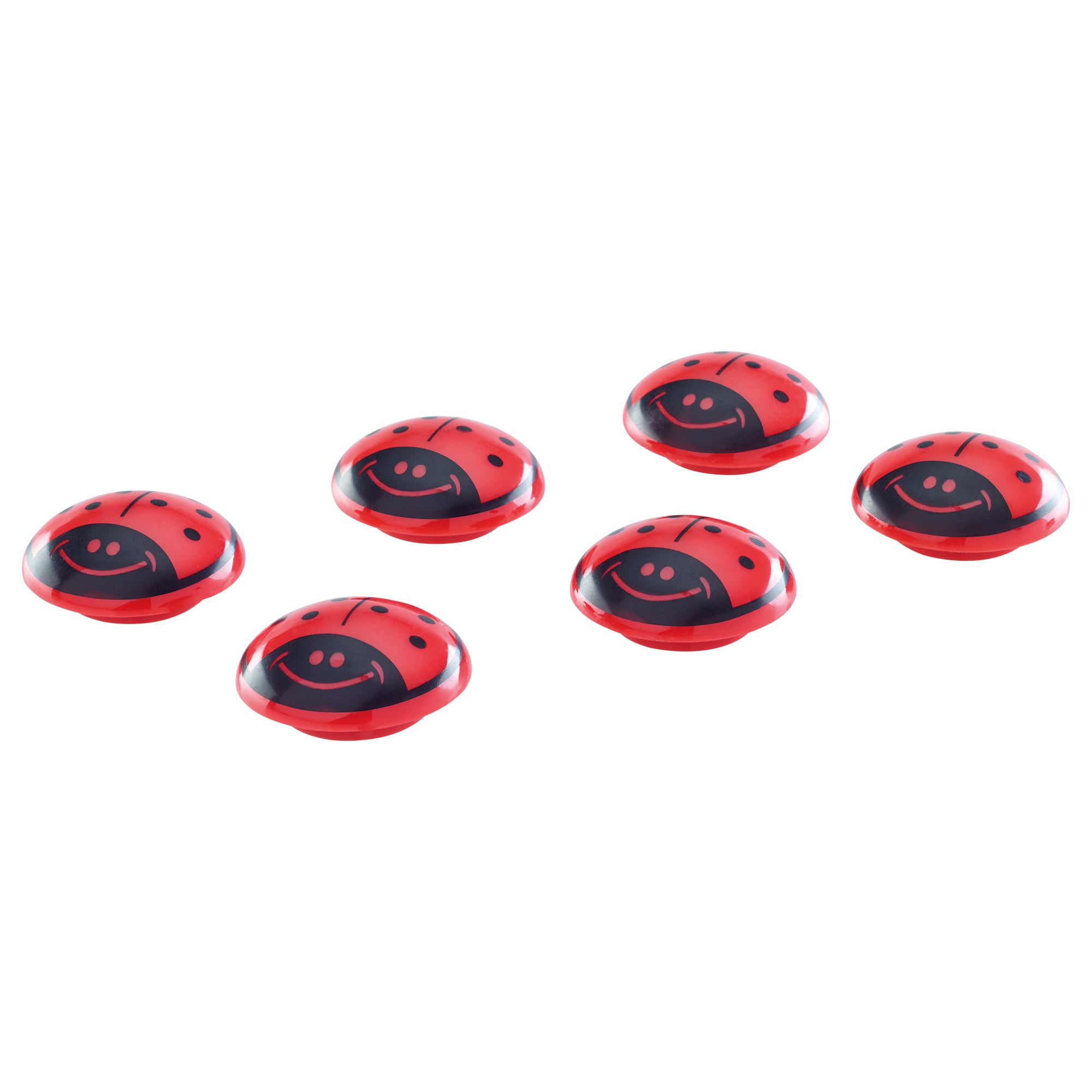 Magnetoplan Tafelmagnete Marienkäfer – Ø 30 mm – 6 Stück