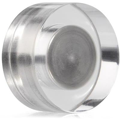 Magnetoplan Design 1680020 Rundmagnete – Ø 15 mm, transparent, Acryl, 8 Stk.