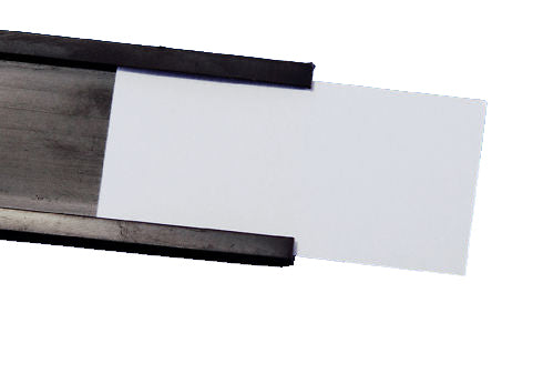 Magnetoplan Folie und Etiketten für C-Profile – rechteckig 25 mm, Papier & Klarsichtfolie