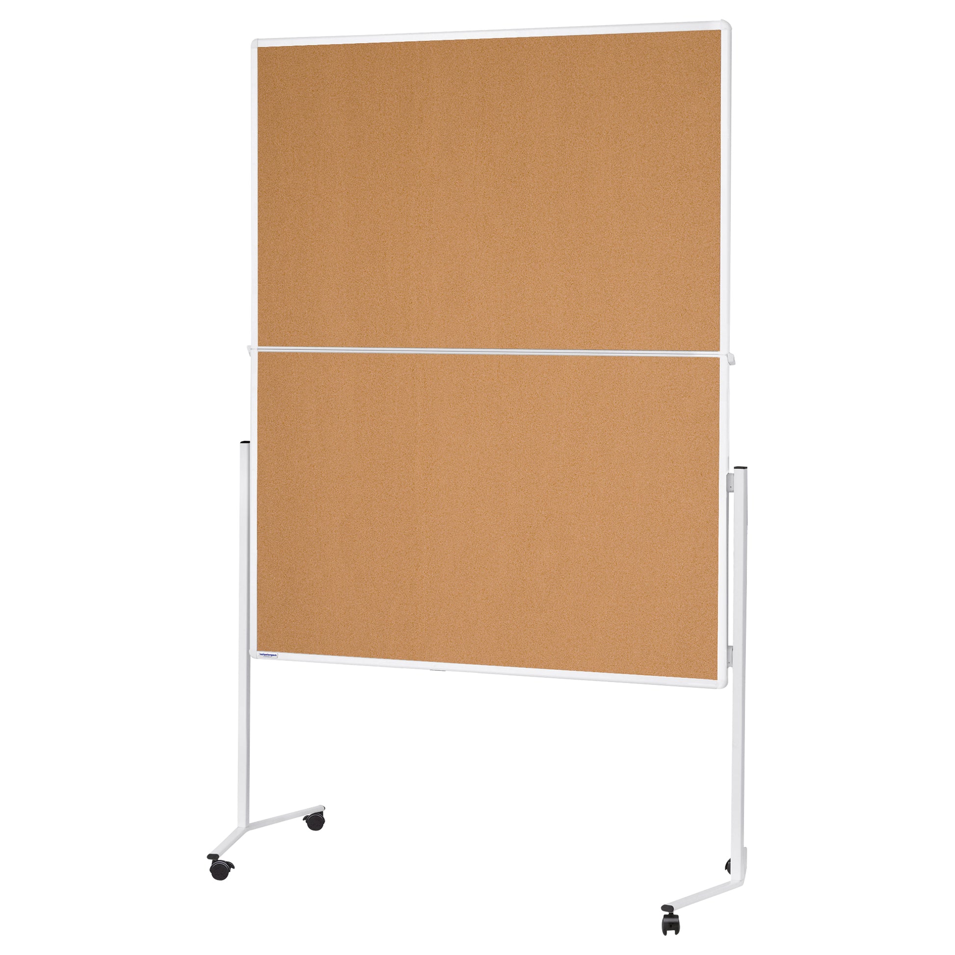Magnetoplan Moderationswand – Kork, mit Rollen – 120 × 150 cm – Alurahmen