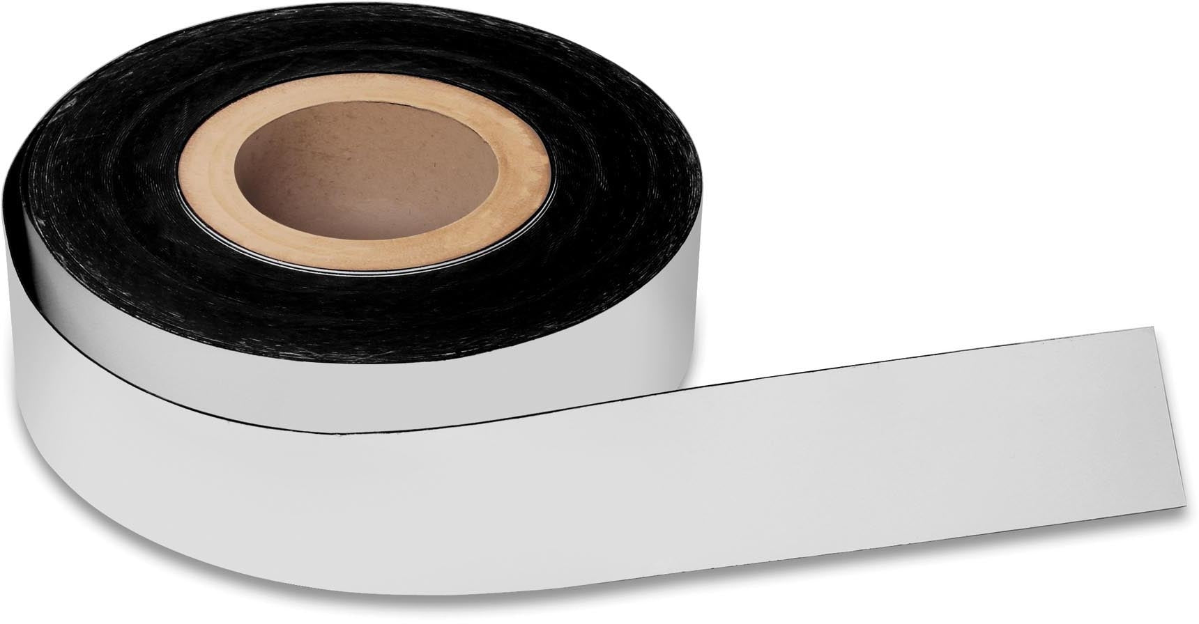 Magnetoplan Magnetband – 15 mm × 30 m, weiss, PVC