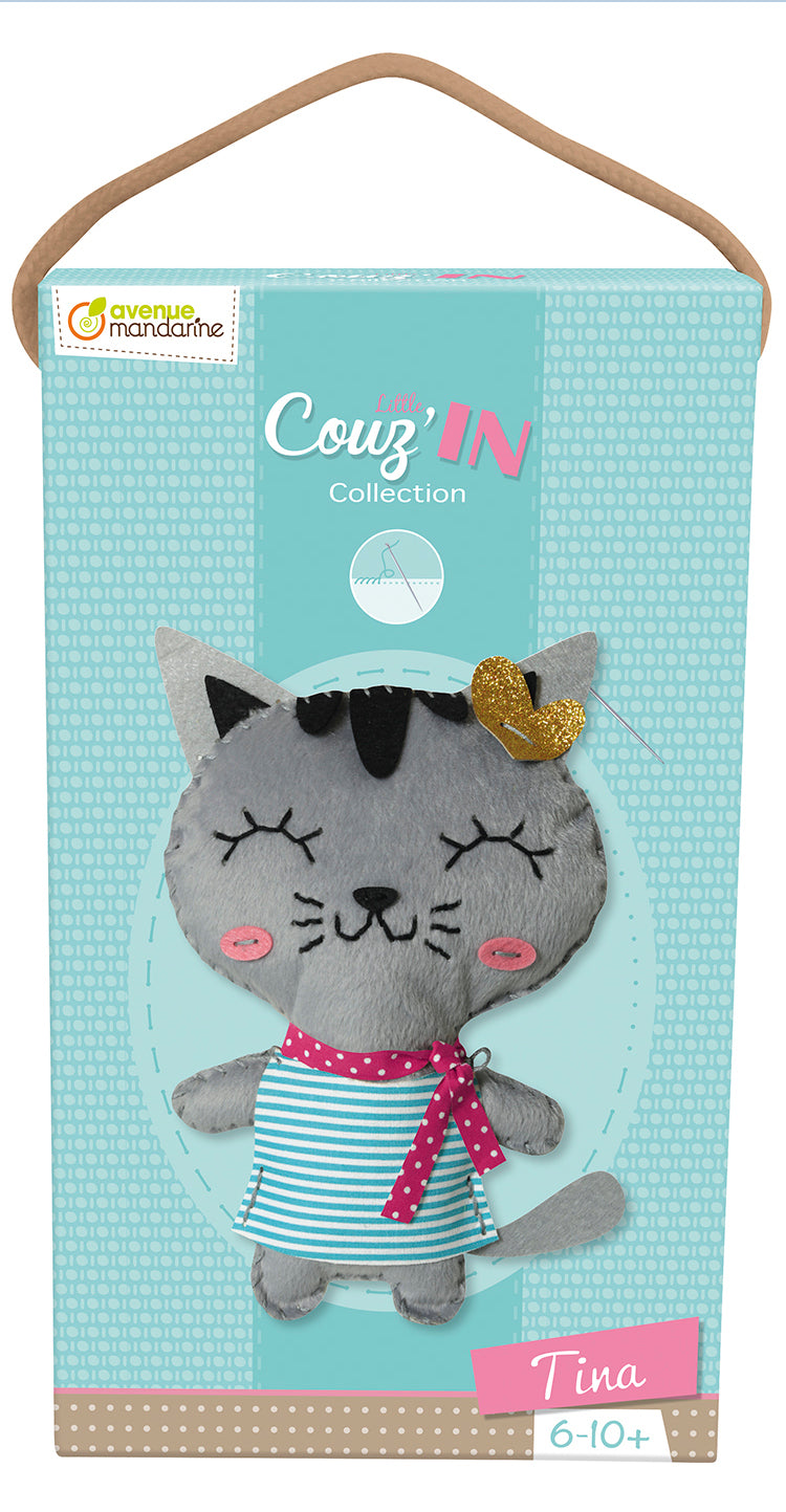 Mandarine BS MANDARINE Little Couz'in – Nähset – Tina die Katze – ab 6 Jahren