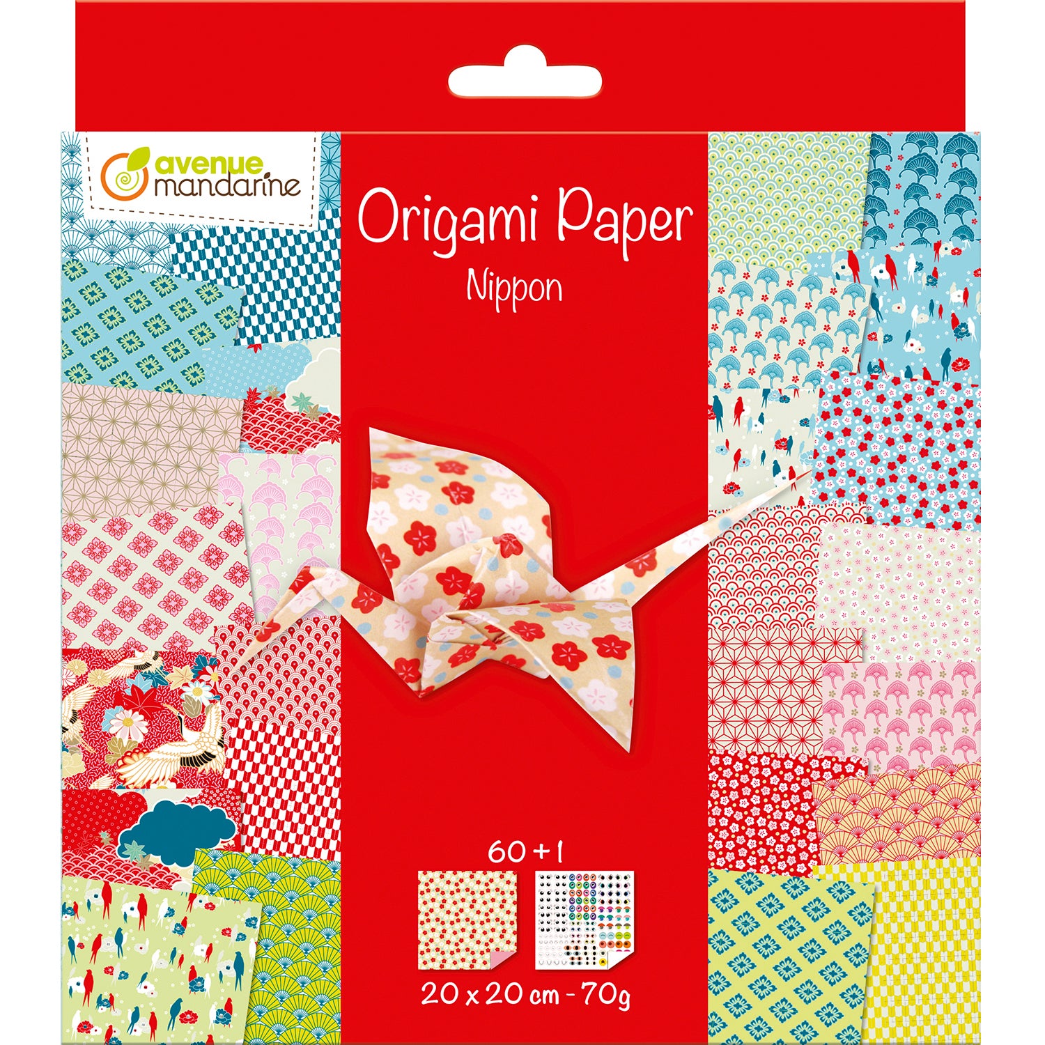Mandarine BS Mandarine Origamipapier Nippon – 21 × 24 cm, 70 g/m² – PEFC