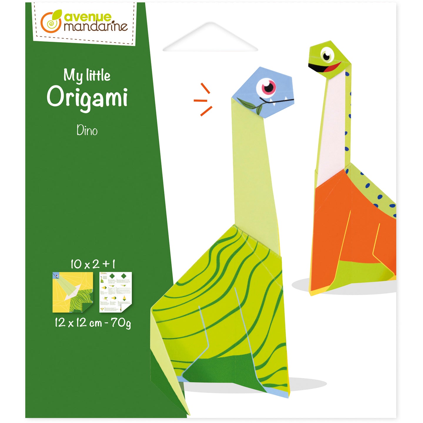 Mandarine BS Mandarine Origamipapier – 12 × 12 cm, Pterodaktylus, 70 g/m² – PEFC
