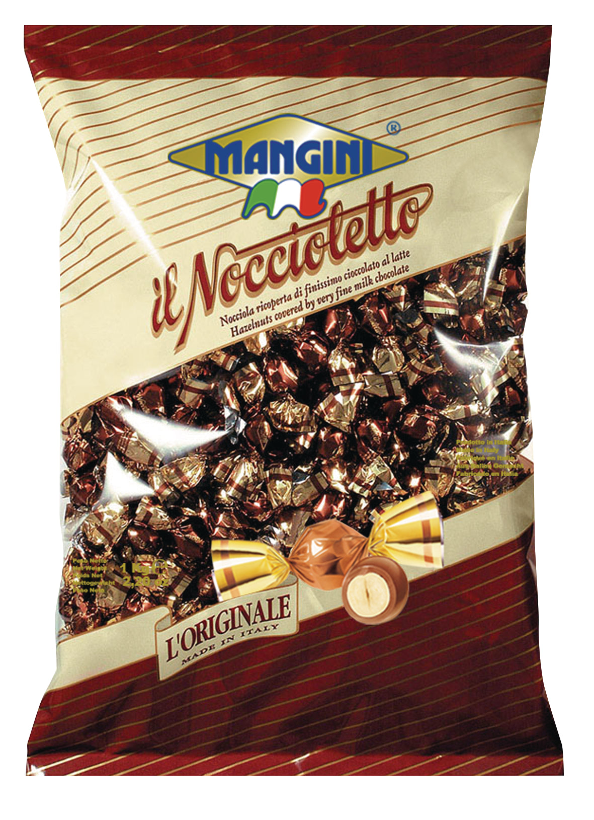 Mangini Noccioletto Schokolade – Haselnuss – 1,013 kg